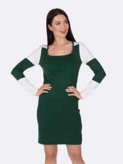 Kleid In Dunkelgrün