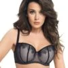 Balconette-BH In Schwarz -Modebekleidungs Geschäft gorsenia balconette bh in schwarz