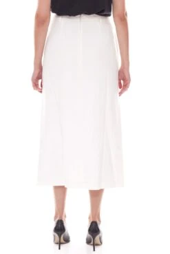 Plissee-Rock In Weiß -Modebekleidungs Geschäft guido maria kretschmer plissee rock in weiss 3