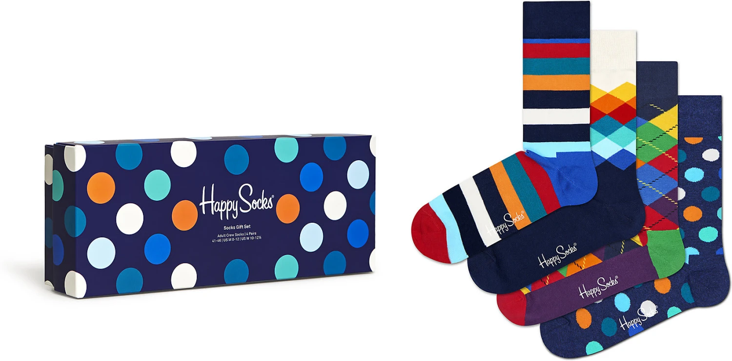 4er Pack 4-pack Multi-color Socks Gift Set Socken Happy Socks 4er Pack 4-pack Multi-color Socks Gift Set Socken -Modebekleidungs Geschäft happy socks 4er pack 4 pack multi color socks gift set socken
