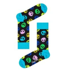 Happy Socks Freizeit Socken Alien Sock Black