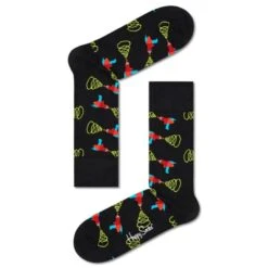 Happy Socks Freizeit Socken Lazer Quest Sock Black