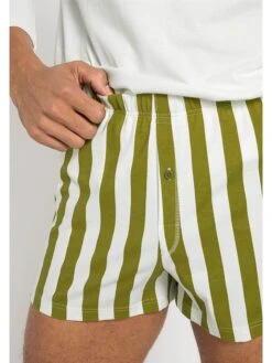 Boxershorts In Oliv/ Weiß 4 Boxershorts In Oliv/ Weiß -Modebekleidungs Geschäft hessnatur boxershorts in oliv weiss 2