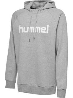 Hummel Sweatshirt "Logo" In Grau -Modebekleidungs Geschäft hummel sweatshirt logo in grau 1