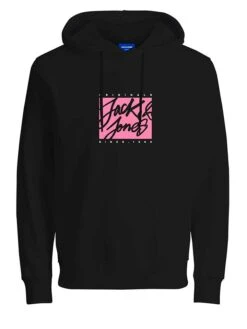 Jack & Jones Hoodie "Races" In Schwarz