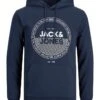 Jack & Jones Hoodie "Ralf" In Dunkelblau -Modebekleidungs Geschäft jack and jones hoodie ralf in dunkelblau
