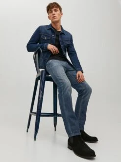 Jack & Jones Jeans "Clark" - Regular Fit - In Dunkelblau -Modebekleidungs Geschäft jack and jones jeans clark regular fit in dunkelblau 7