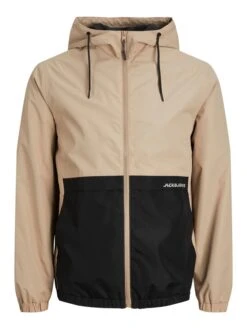 Jack & Jones Übergangsjacke "Barton" In Schwarz/ Beige
