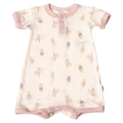 Joha Spieler Sommer-Overall Merinowolle In Rose