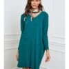 Strickkleid "Dina" In Dunkelgrün 2 Strickkleid "Dina" In Dunkelgrün -Modebekleidungs Geschäft josefine strickkleid dina in dunkelgrun