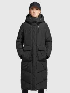 Khujo Mantel ELVITA In Schwarz -Modebekleidungs Geschäft khujo mantel elvita in schwarz 3