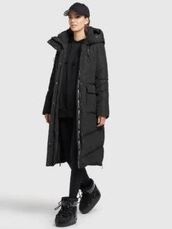 Khujo Mantel ELVITA In Schwarz -Modebekleidungs Geschäft khujo mantel elvita in schwarz 5