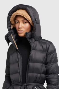 Khujo Mantel OLALLA SOFT In Schwarz -Modebekleidungs Geschäft khujo mantel olalla soft in schwarz 6