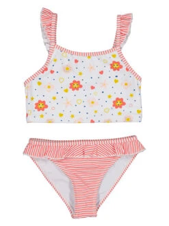Bikini In Weiß/ Rosa