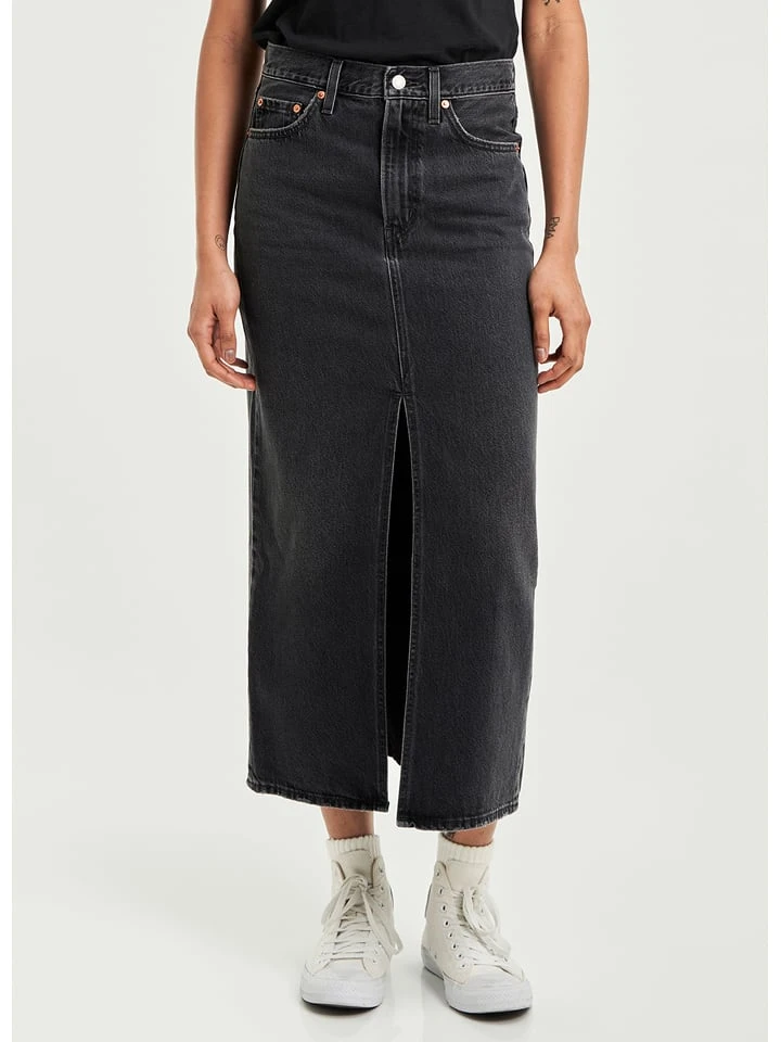 Jeansrock in Schwarz Jeansrock In Schwarz -Modebekleidungs Geschäft levi s jeansrock in schwarz 2