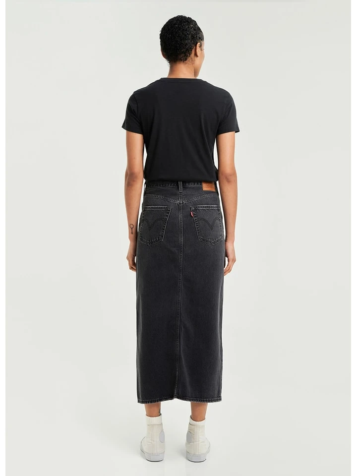 Jeansrock in Schwarz Jeansrock In Schwarz -Modebekleidungs Geschäft levi s jeansrock in schwarz 5