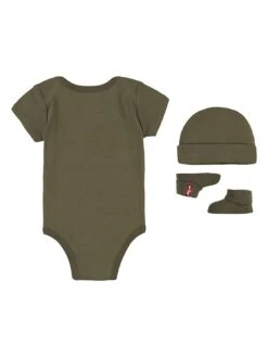 3tlg. Erstlings-Set In Khaki -Modebekleidungs Geschäft levis kids 3tlg erstlings set in khaki 1