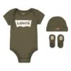 3tlg. Erstlings-Set In Khaki 1 3tlg. Erstlings-Set In Khaki -Modebekleidungs Geschäft levis kids 3tlg erstlings set in khaki