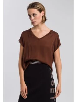 MARC AUREL Bluse In Braun -Modebekleidungs Geschäft marc aurel bluse in braun 2