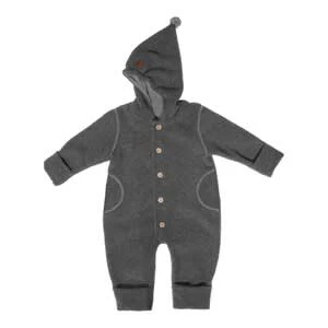 Woll-Overall mit Kapuze in Grau Maximo Woll-Overall Mit Kapuze In Grau -Modebekleidungs Geschäft maximo woll overall mit kapuze in grau