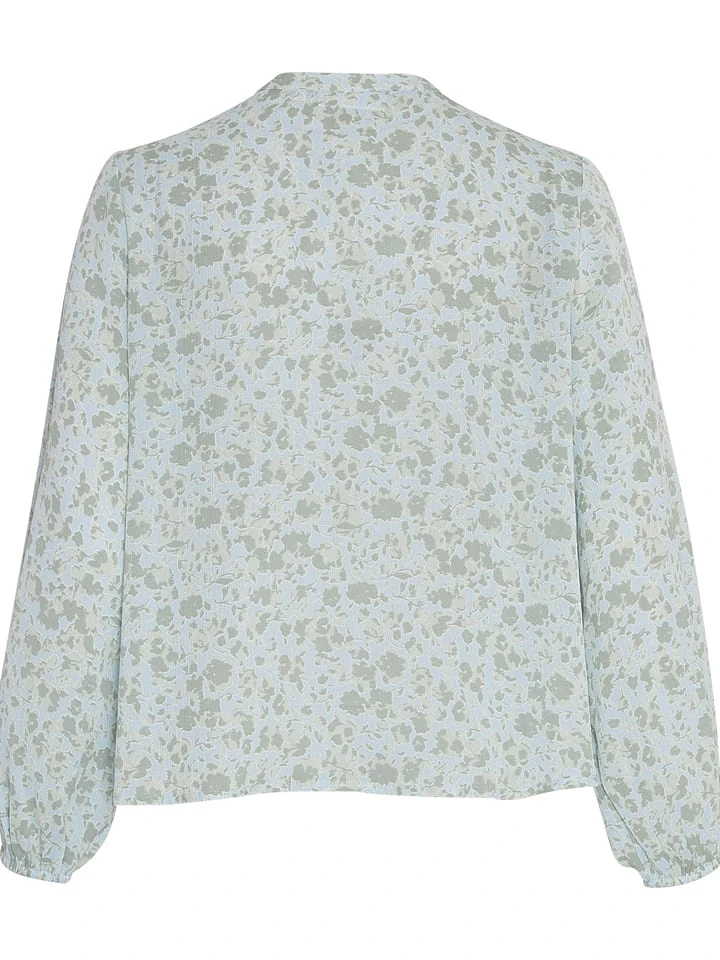 Bluse "Jasia Rikkelie" in Hellblau/ Grün MOSS COPENHAGEN Bluse "Jasia Rikkelie" In Hellblau/ Grün -Modebekleidungs Geschäft moss copenhagen bluse jasia rikkelie in hellblau grun 1