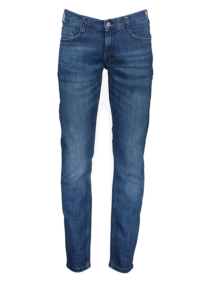 Jeans "Oregon" - Tapered fit - in Blau Mustang Jeans "Oregon" - Tapered Fit - In Blau -Modebekleidungs Geschäft mustang jeans oregon tapered fit in blau