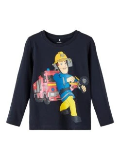 NAME IT Langarmshirt In Dark Sapphire