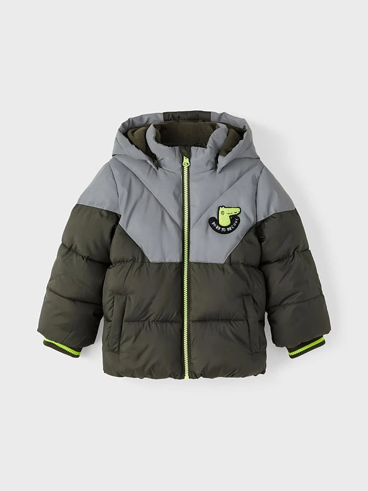 Steppjacke in Khaki/ Grau NAME IT Steppjacke In Khaki/ Grau -Modebekleidungs Geschäft name it steppjacke in khaki grau 1