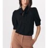 Bluse In Schwarz 1 Bluse In Schwarz -Modebekleidungs Geschäft nife bluse in schwarz