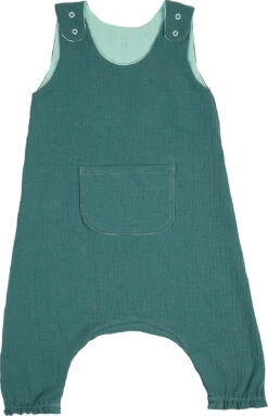 MusselinOverall Mit Druckknopf, Deep Forest