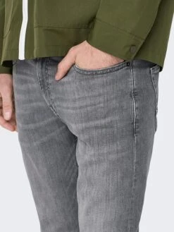 Only & Sons Jeans "Loom" - Slim Fit - In Grün 5 Only & Sons Jeans "Loom" - Slim Fit - In Grün -Modebekleidungs Geschäft only and sons jeans loom slim fit in grun 3