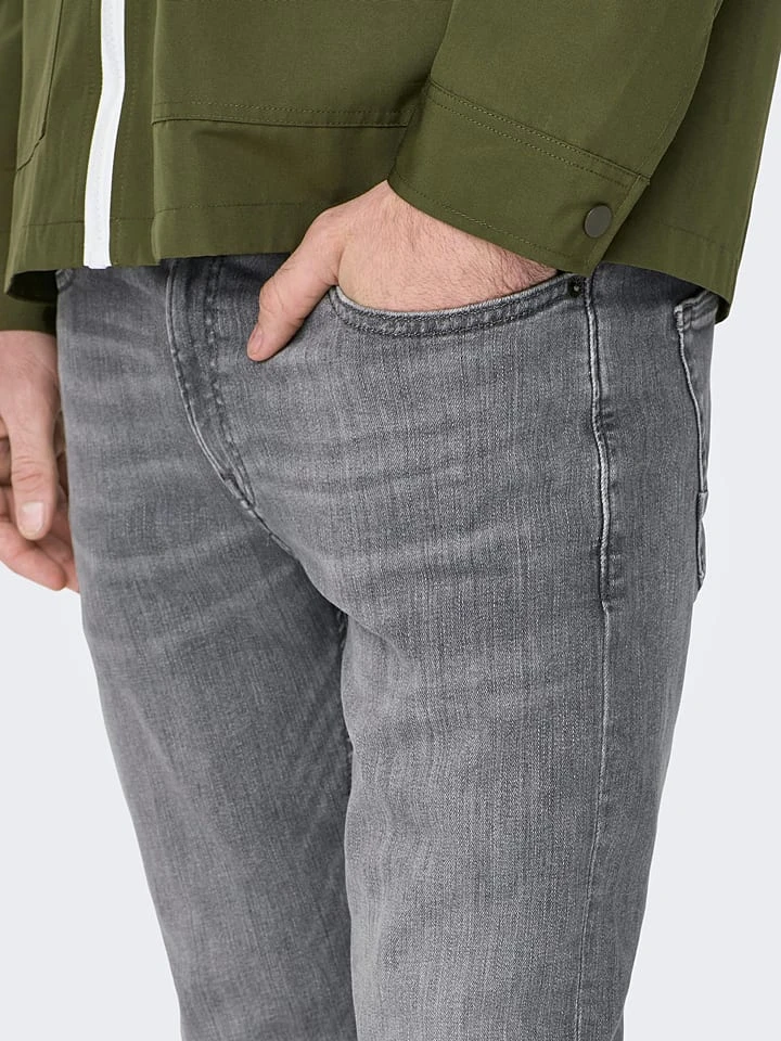 Jeans "Loom" - Slim fit - in Grün Only & Sons Jeans "Loom" - Slim Fit - In Grün -Modebekleidungs Geschäft only and sons jeans loom slim fit in grun 3