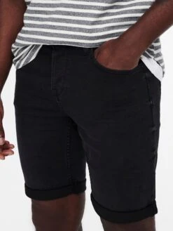 Only & Sons Jeans-Shorts In Schwarz 7 Only & Sons Jeans-Shorts In Schwarz -Modebekleidungs Geschäft only and sons jeans shorts in schwarz 5