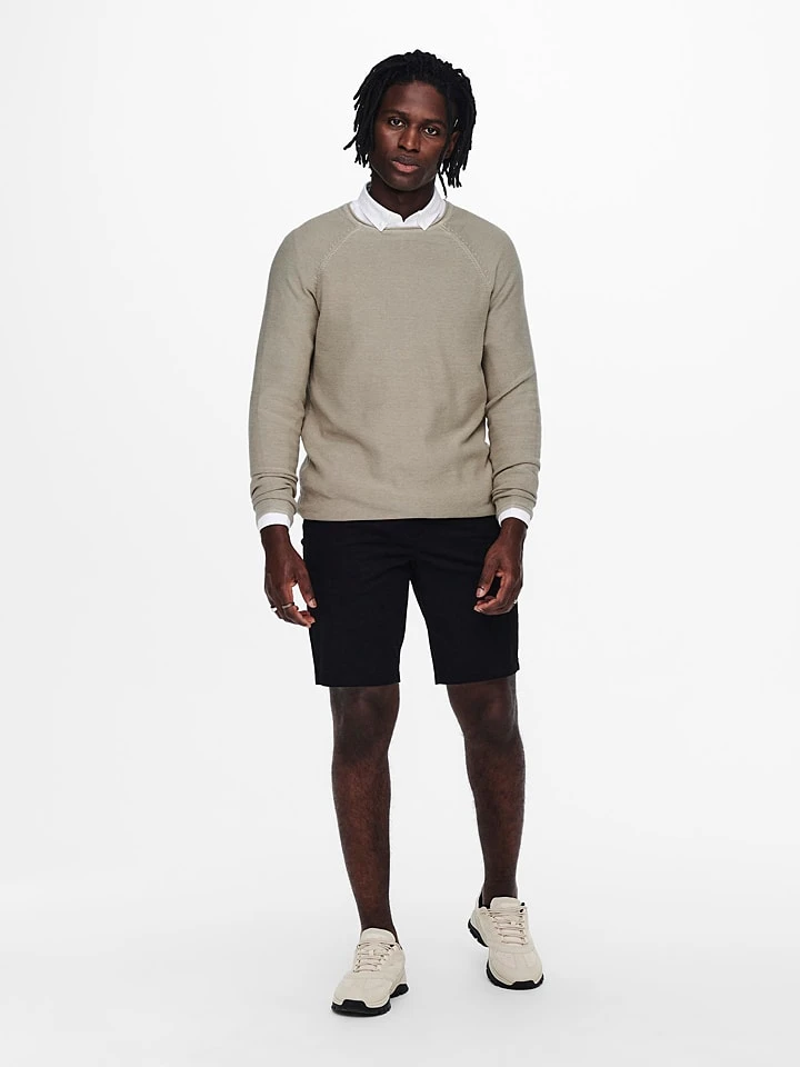 Pullover "Dextor" in Beige Only & Sons Pullover "Dextor" In Beige -Modebekleidungs Geschäft only and sons pullover dextor in beige 3