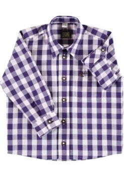 Trachtenhemd Brumtu In Dunkellila