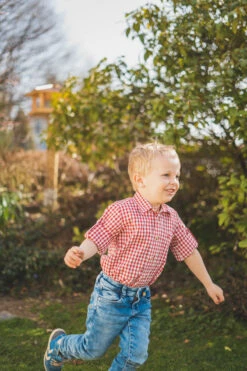 Trachtenhemd Lafoa In Mittelrot -Modebekleidungs Geschäft os trachten trachtenhemd lafoa in mittelrot 3