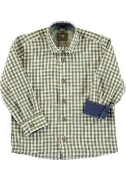 Trachtenhemd Pexxa In Khaki/schlamm