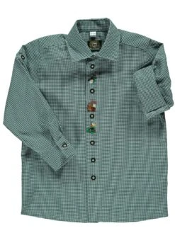 Trachtenhemd Samku In Dunkelgrün