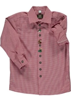 Trachtenhemd Samku In Dunkelrot