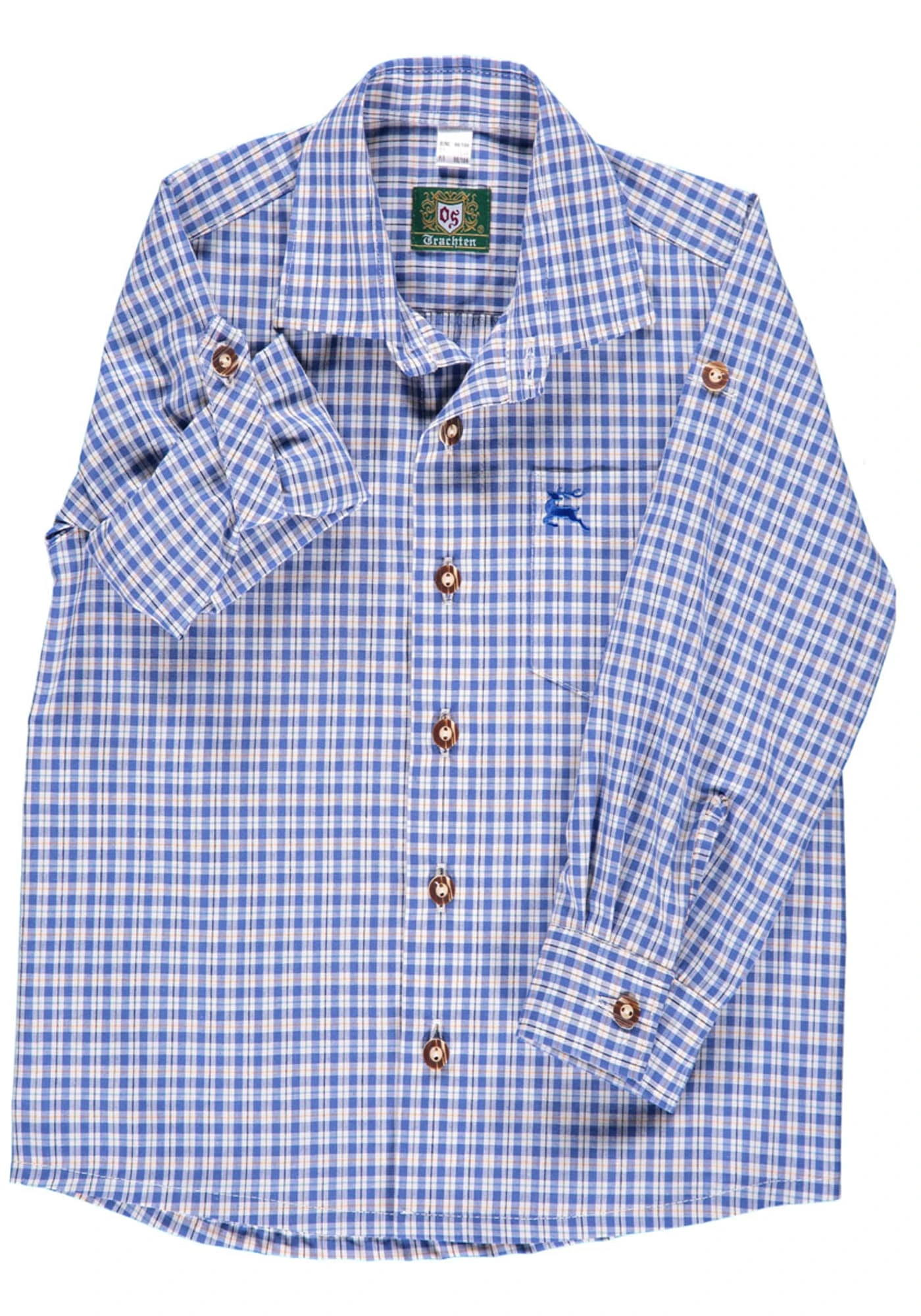 Trachtenhemd Slamo in kornblau Trachtenhemd Slamo In Kornblau -Modebekleidungs Geschäft os trachten trachtenhemd slamo in kornblau 2