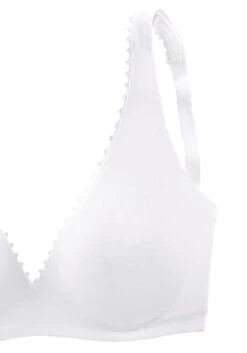 Bralette-BH In Jade+weß -Modebekleidungs Geschäft petite fleur bralette bh in jade wess 2