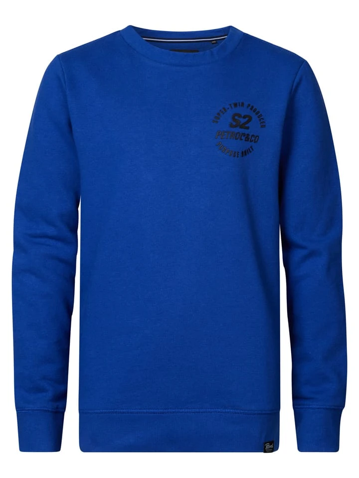 Sweatshirt in Blau Petrol Industries Sweatshirt In Blau -Modebekleidungs Geschäft petrol industries sweatshirt in blau