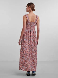 Pieces Kleid "Selina" In Rosa/ Grün -Modebekleidungs Geschäft pieces kleid selina in rosa grun 3