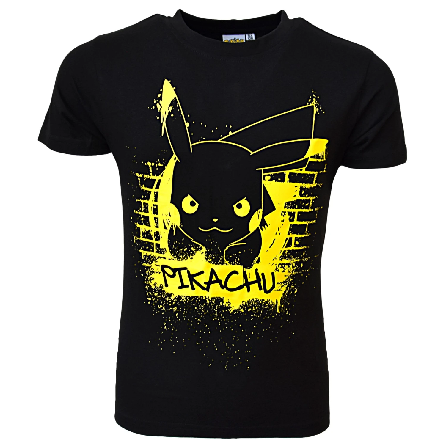T-Shirt Pokémon Pikachu in Schwarz T-Shirt Pokémon Pikachu In Schwarz -Modebekleidungs Geschäft pokemon t shirt pokemon pikachu in schwarz