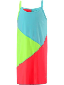 Reima Kleid "Badestrand" In Rot/ Hellblau/ Grün