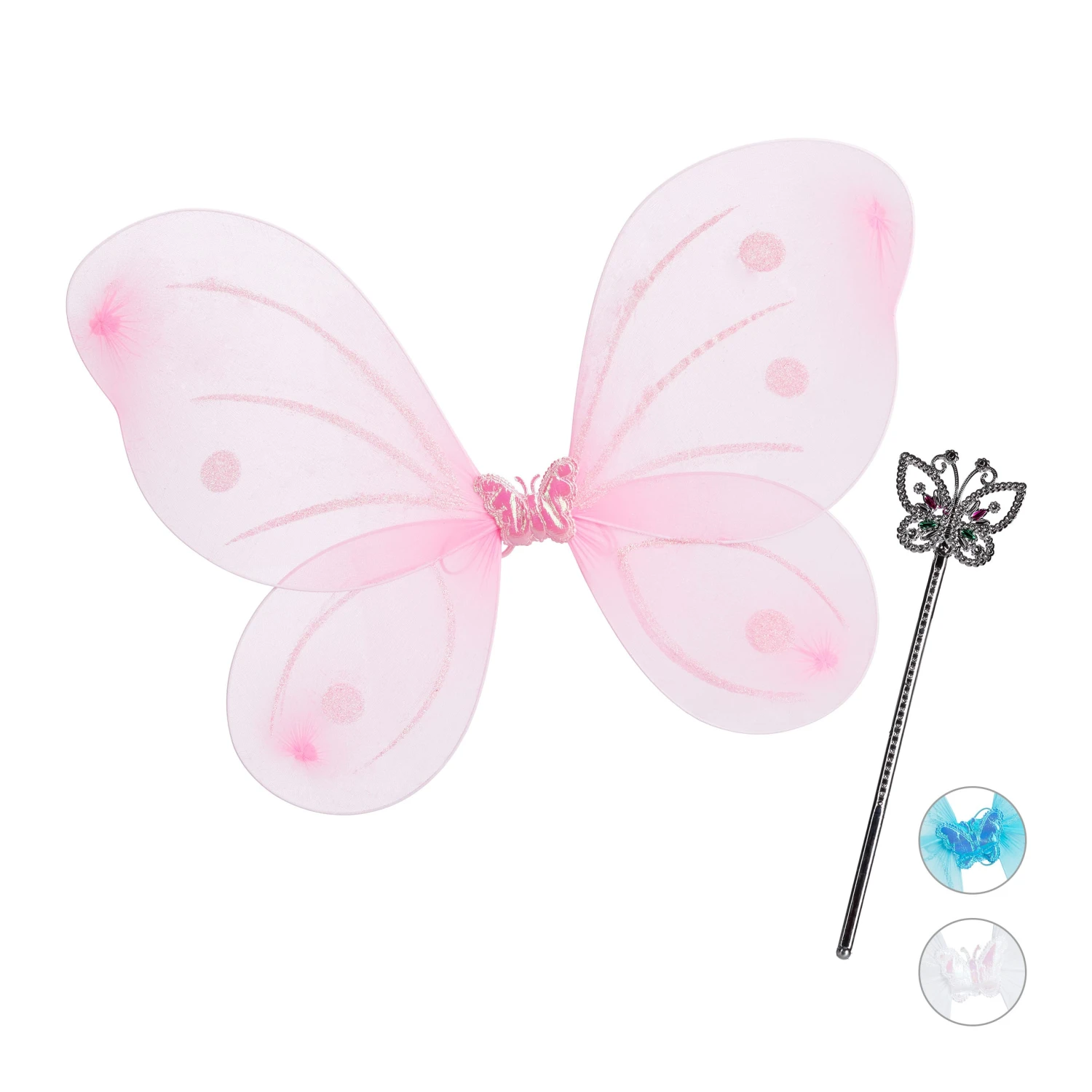 1x Feenflügel in Pink/ Silber 1x Feenflügel In Pink/ Silber -Modebekleidungs Geschäft relaxdays 1x feenflugel in pink silber