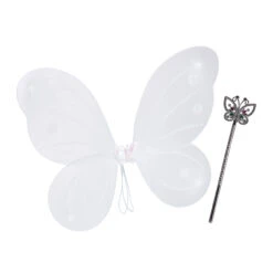 1x Feenflügel In Weiß/ Silber