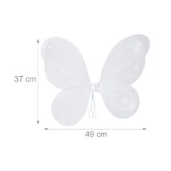 1x Feenflügel In Weiß/ Silber 5 1x Feenflügel In Weiß/ Silber -Modebekleidungs Geschäft relaxdays 1x feenflugel in weiss silber 3