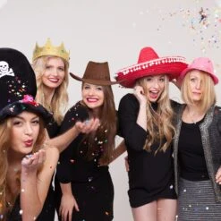 2x Cowboyhut In Schwarz 6 2x Cowboyhut In Schwarz -Modebekleidungs Geschäft relaxdays 2x cowboyhut in schwarz 4