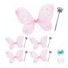 5x Feenflügel/Zauberstab In Pink/Silber 1 5x Feenflügel/Zauberstab In Pink/Silber -Modebekleidungs Geschäft relaxdays 5x feenflugel zauberstab in pink silber